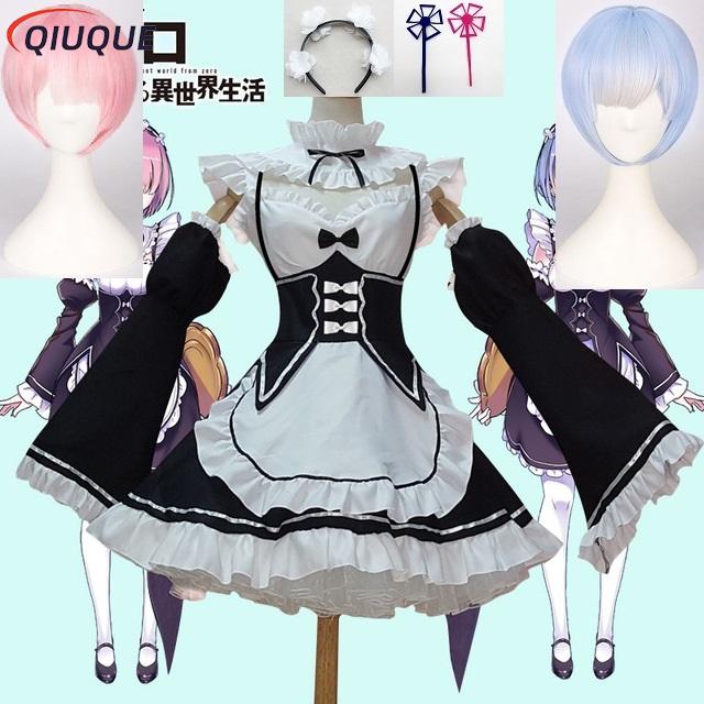 Re Zero Rem Wig - Anime Re:zero Kara Hajimeru Isekai Seikatsu