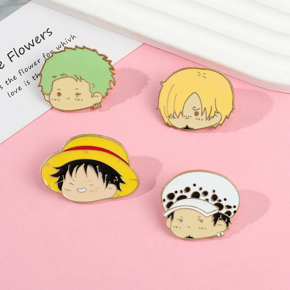 4 Pcs Anime Character Brooch S - Anime Cosplay Simple ulasan dan harga