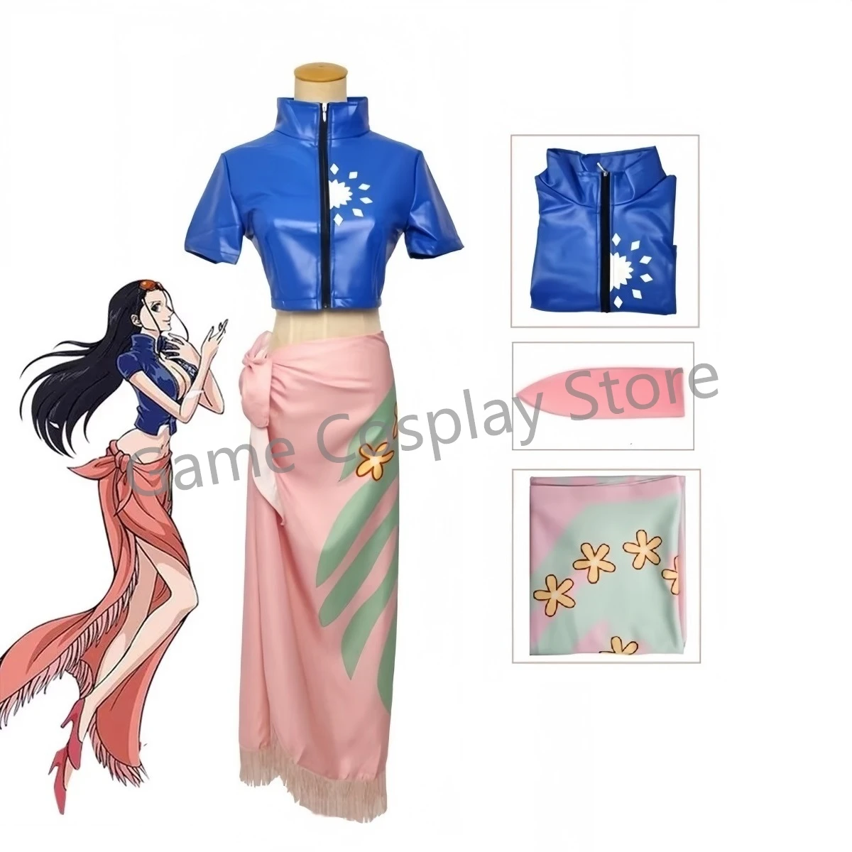 Nico Robin Cosplay Costume Dre - Anime Cosplay Robin ulasan dan harga