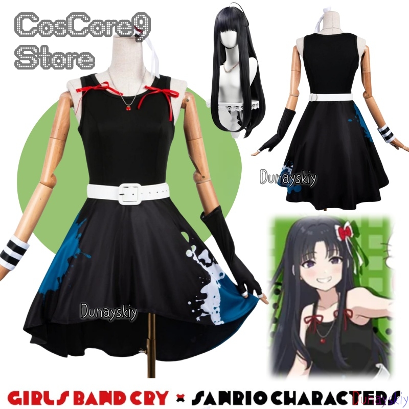 Subaru Awa Cosplay 코스프레 Black  - Anime Cosplay Girl With Black Hair ulasan dan harga