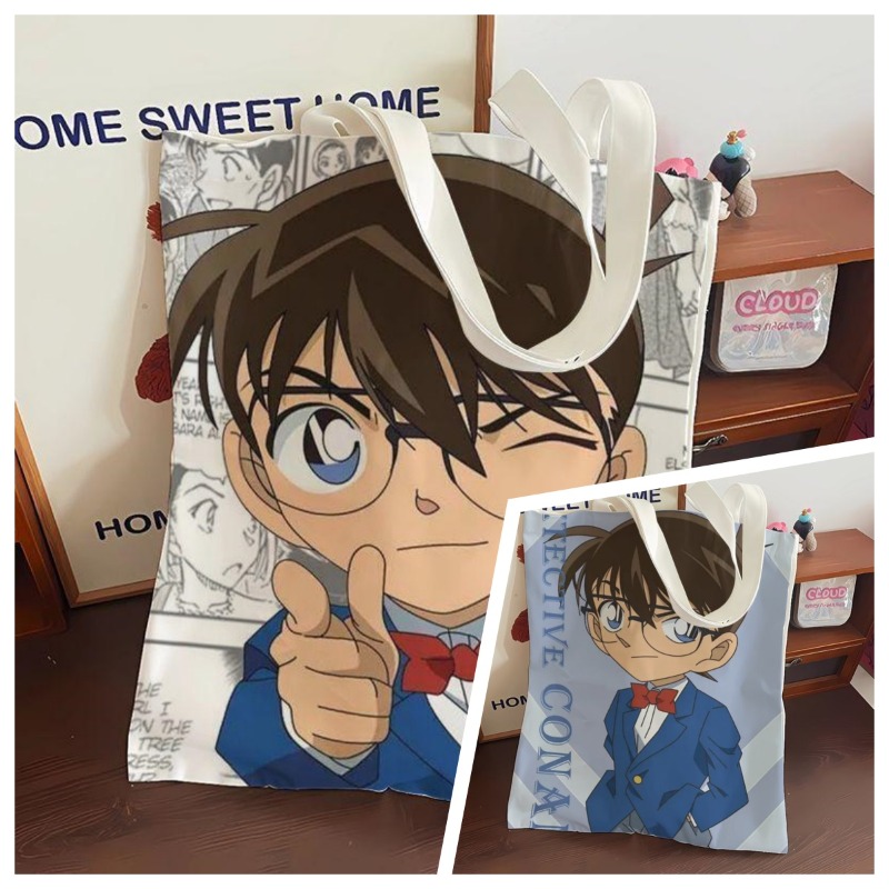 Cute Conan Anime Canvas Bag La - Anime Cosplay Shop ulasan dan harga