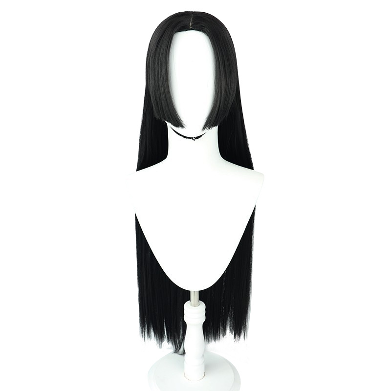 Anime Boa Hancock Cosplay Wig  - Anime Cosplay Girl With Black Hair ulasan dan harga