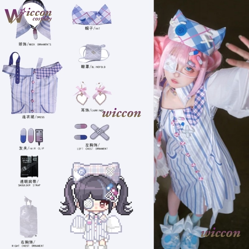 Eyepatch Jirai Kei Infinity Ni - Anime Cosplay Outfit Ideas ulasan dan harga