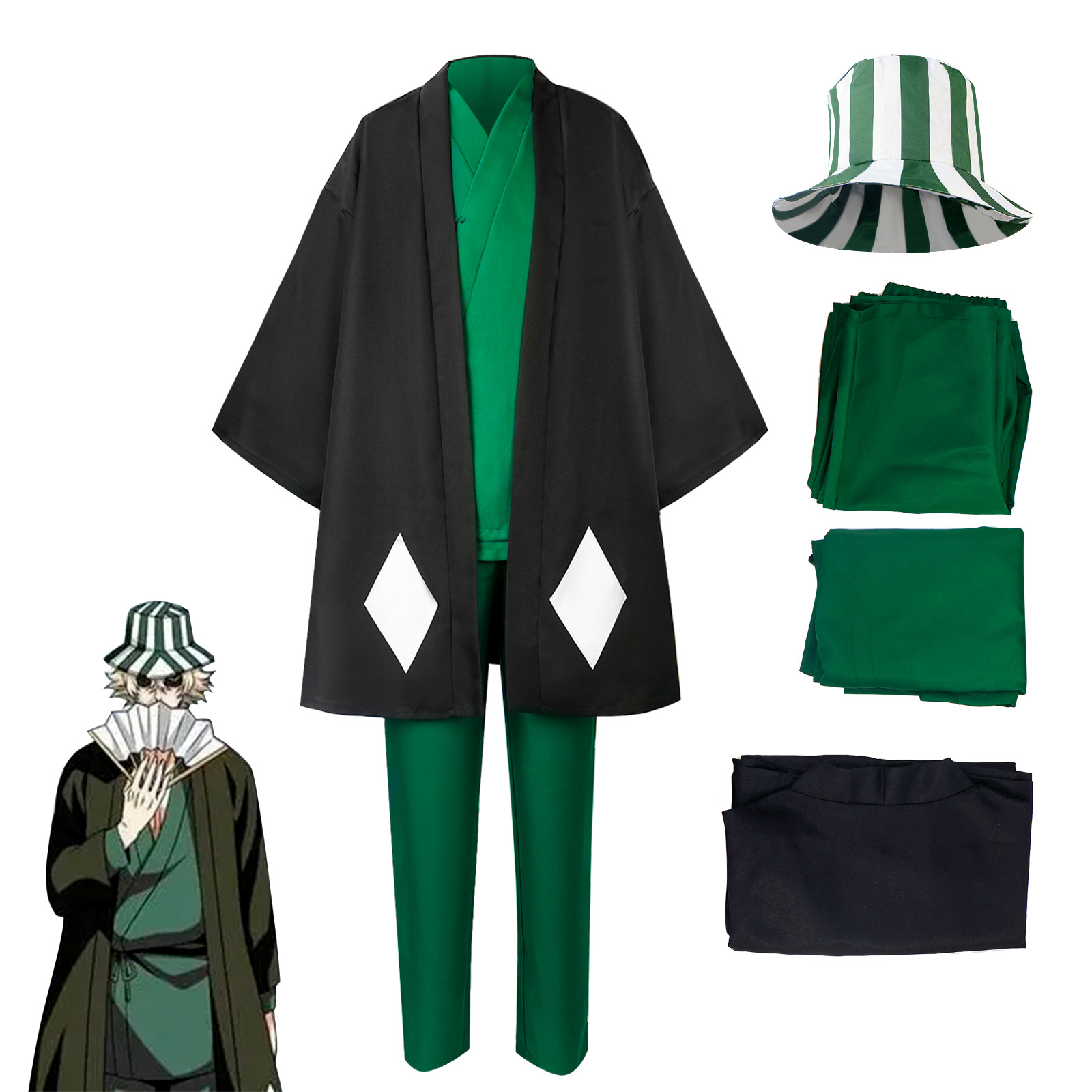 Anime Bleach Cosplay Urahara K - Anime Cosplay Bleach ulasan dan harga