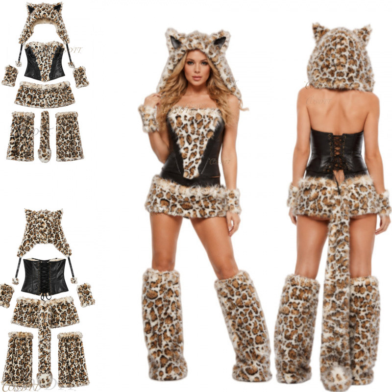 Halloween girl sexy leopard pr - Anime Cosplay Simple ulasan dan harga