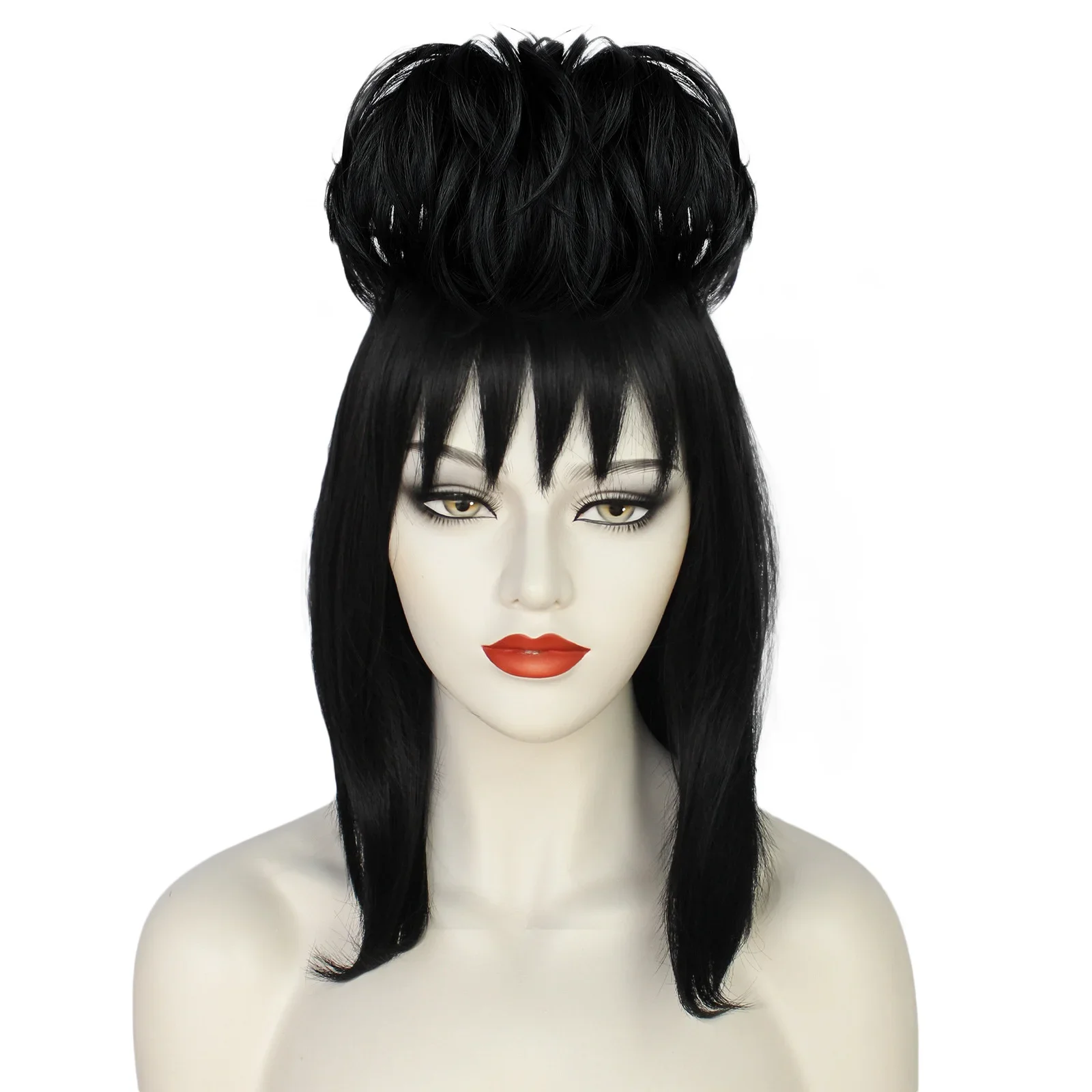 Lydia Deetz Cosplay Wig Bride  - Anime Cosplay Girl With Black Hair ulasan dan harga