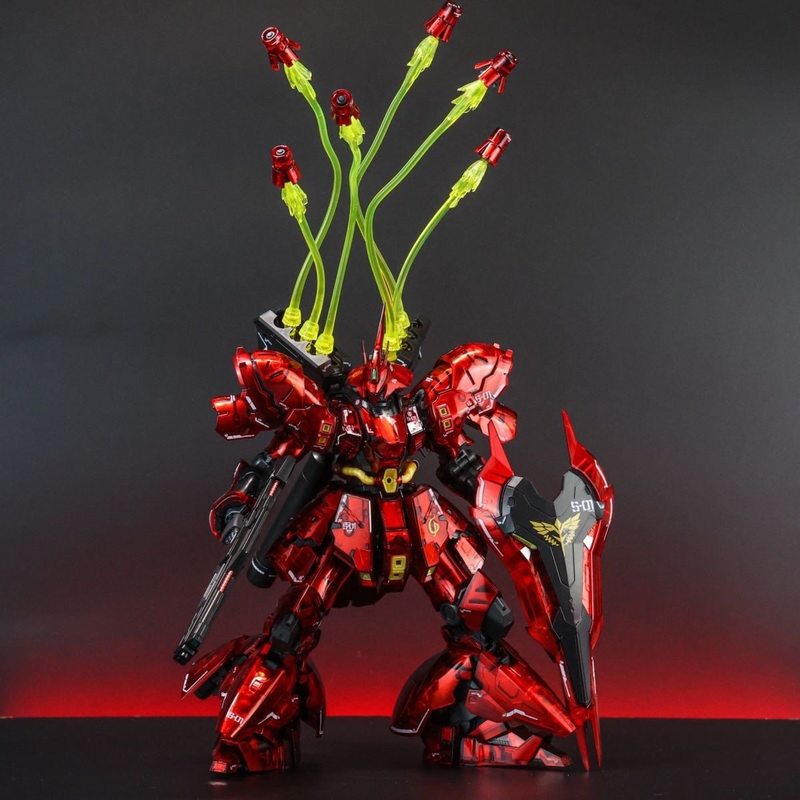 STAR RG 1/144 Sazabi Electropl - Bandai Gundam Rg ulasan dan harga